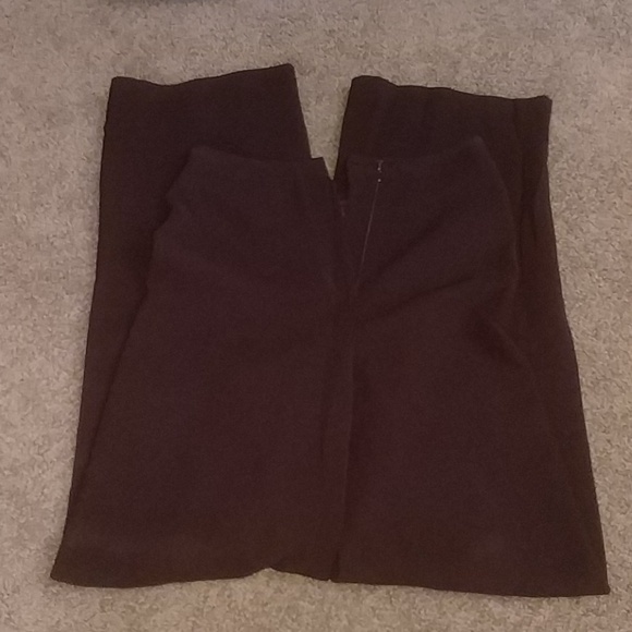 Tahari Brown Slacks 2 - Picture 2 of 4